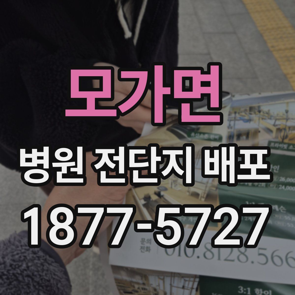 모가면 병원 전단지 배포