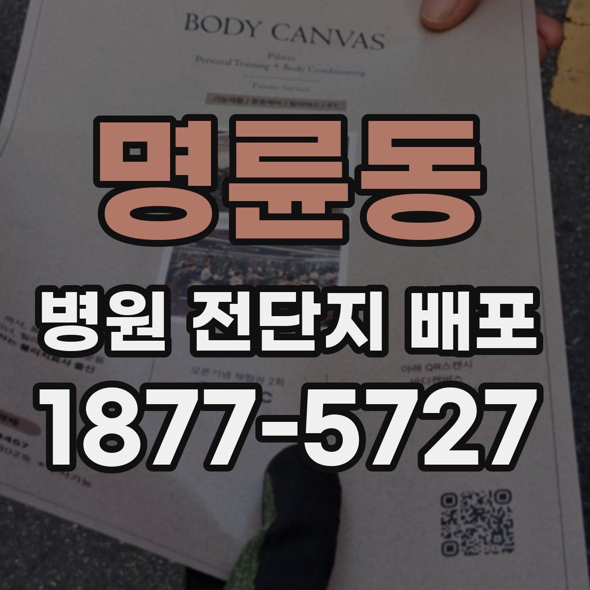 명륜동 병원 전단지 배포