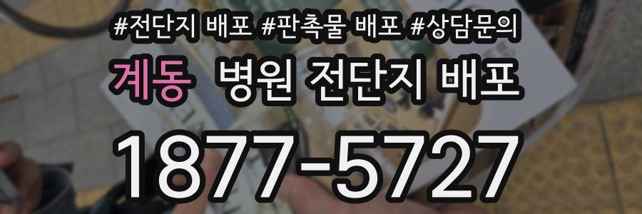 계동 병원 전단지 배포