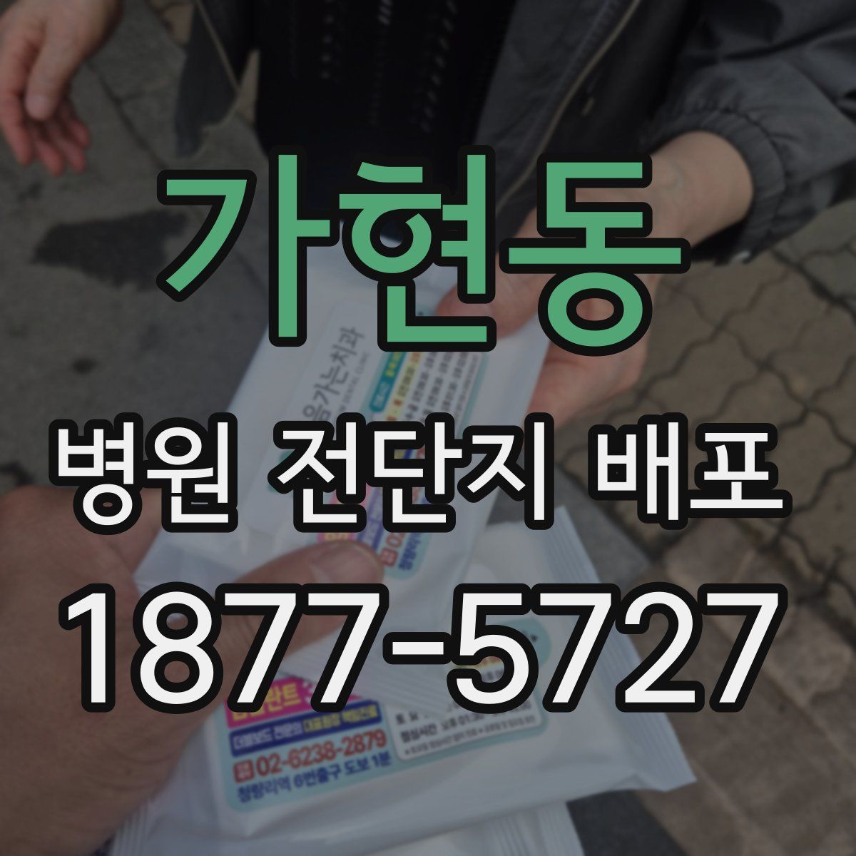 가현동 병원 전단지 배포