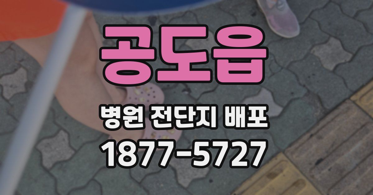 공도읍 병원 전단지 배포