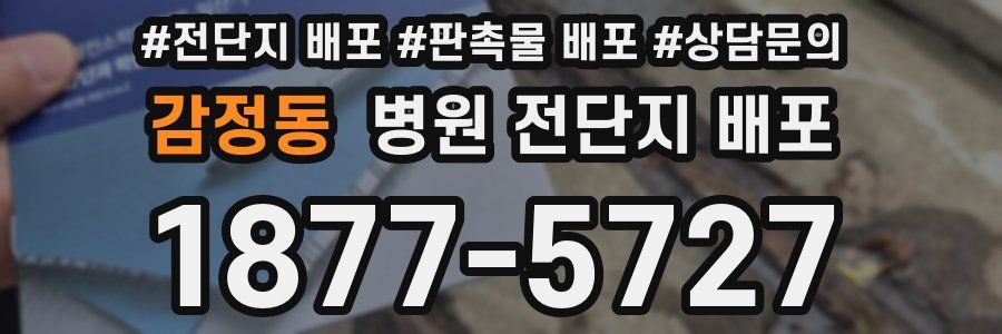 감정동 병원 전단지 배포