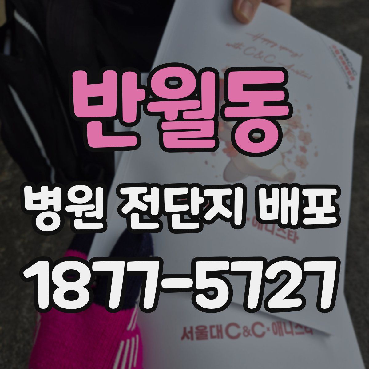 반월동 병원 전단지 배포