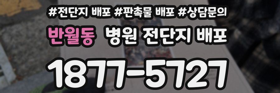 반월동 병원 전단지 배포