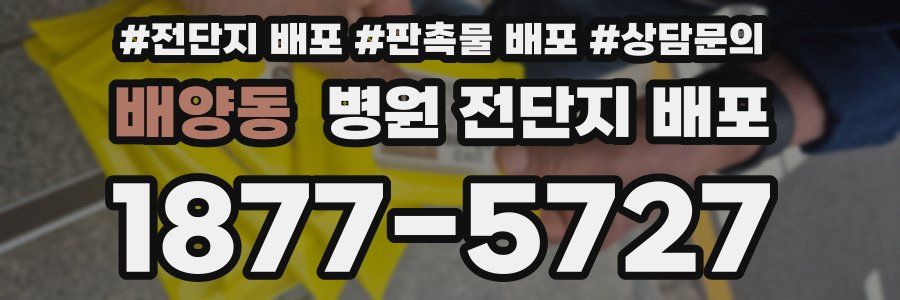 배양동 병원 전단지 배포