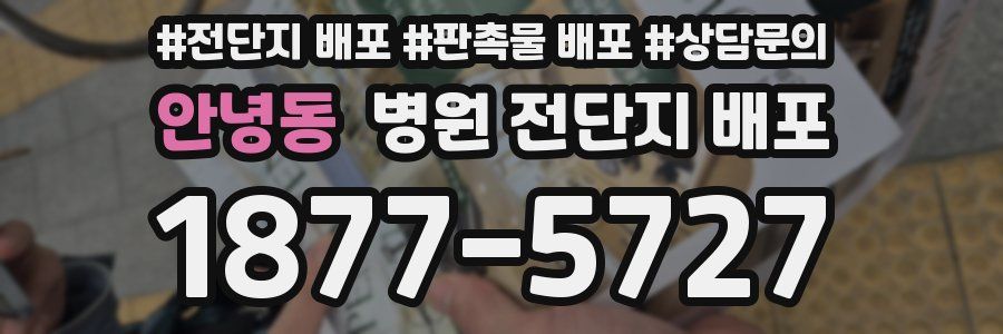 안녕동 병원 전단지 배포