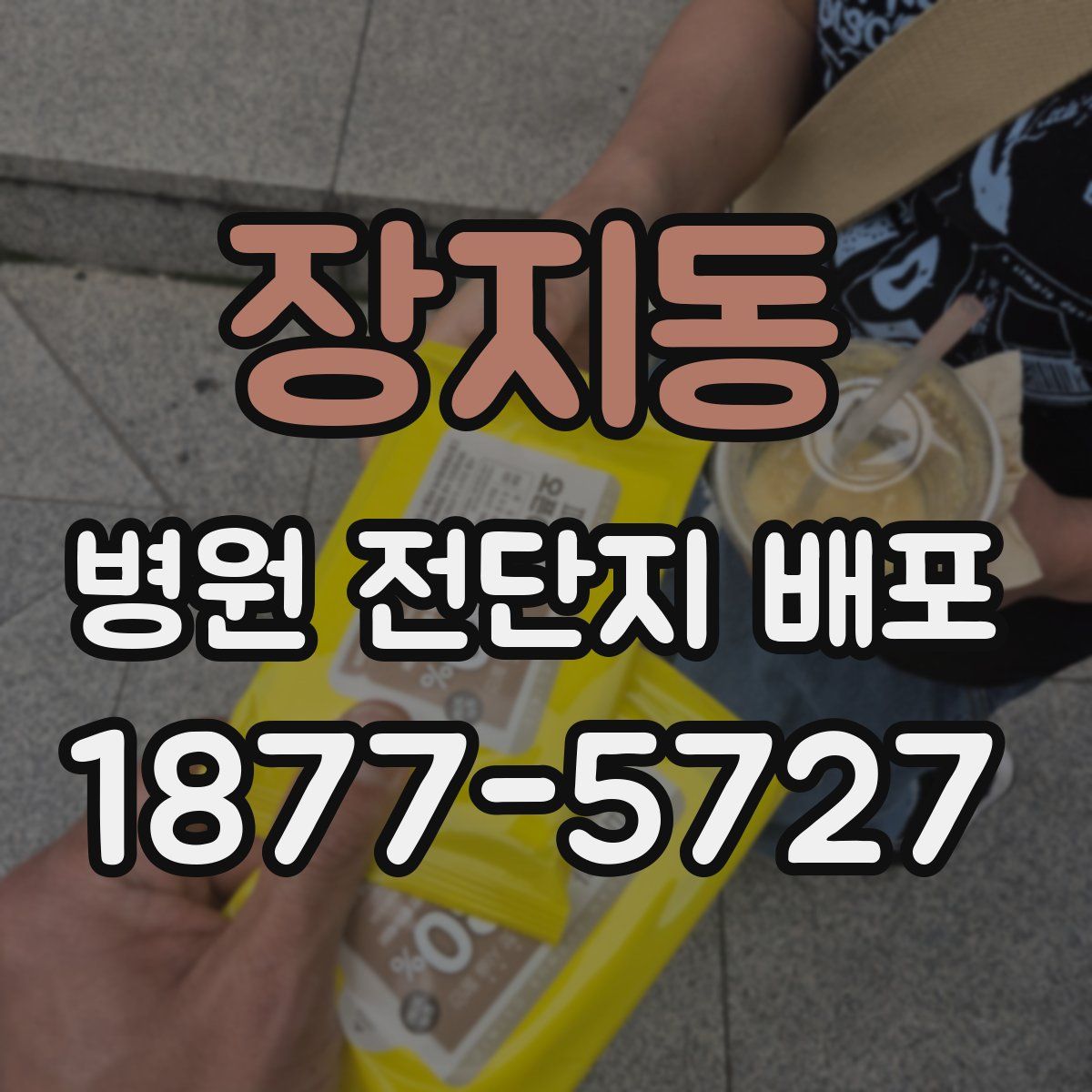 장지동 병원 전단지 배포