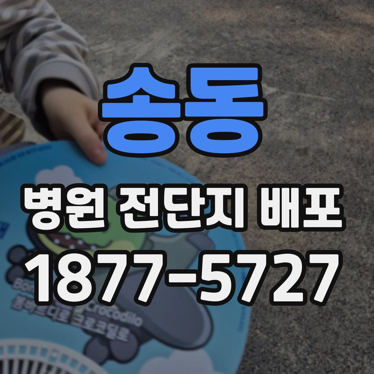 송동 병원 전단지 배포