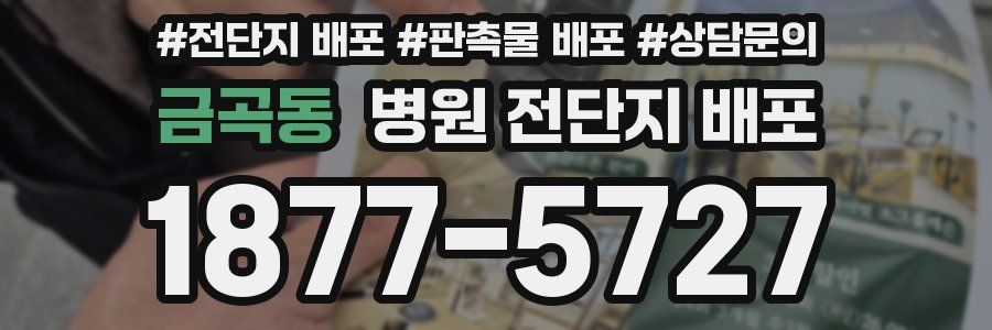 금곡동 병원 전단지 배포