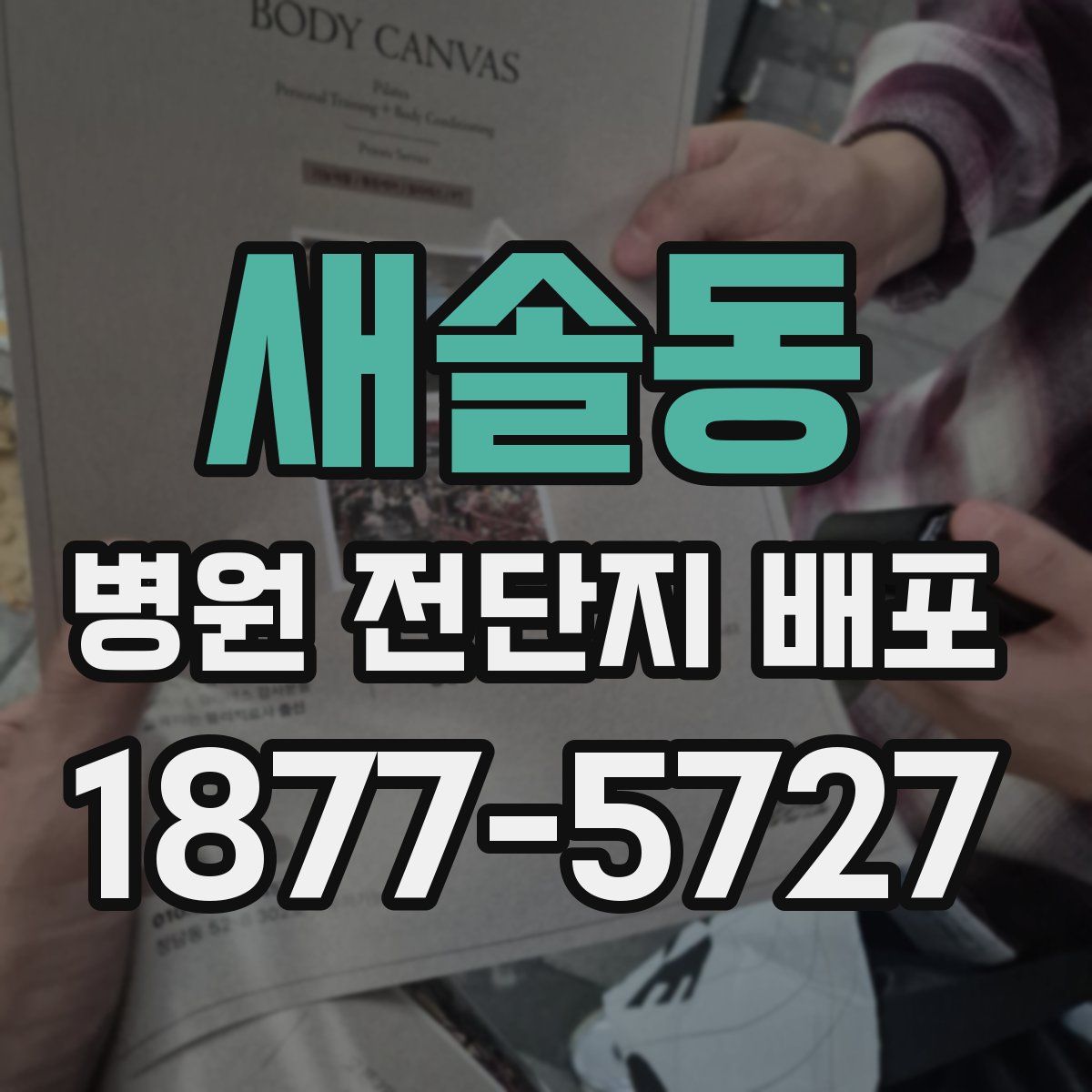 새솔동 병원 전단지 배포