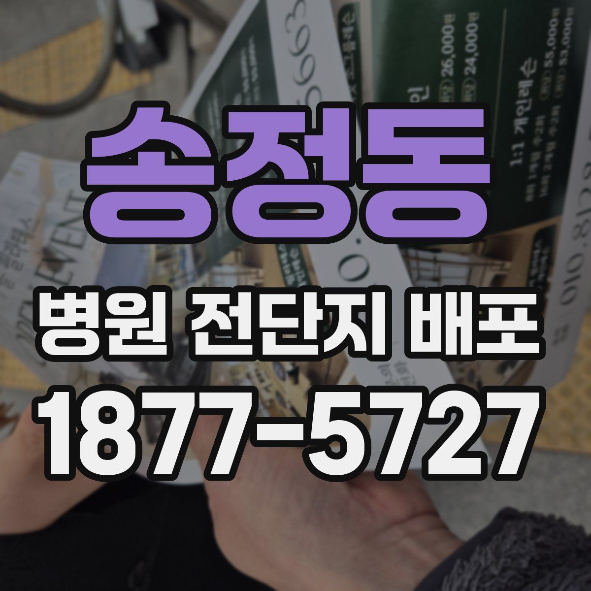 송정동 병원 전단지 배포
