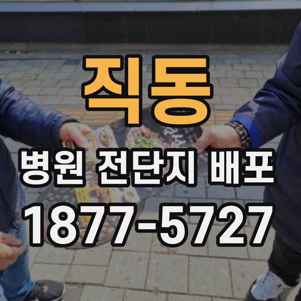 직동 병원 전단지 배포