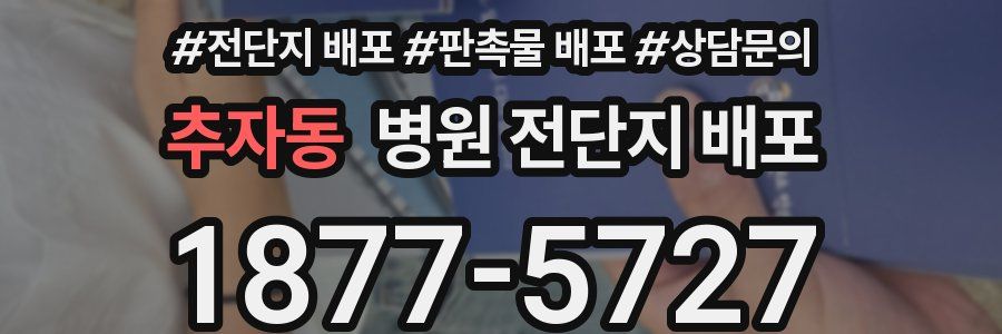 추자동 병원 전단지 배포