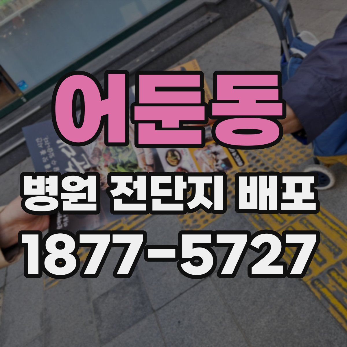 어둔동 병원 전단지 배포