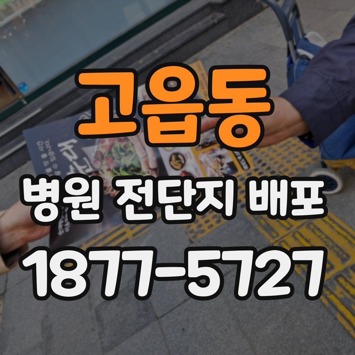고읍동 병원 전단지 배포