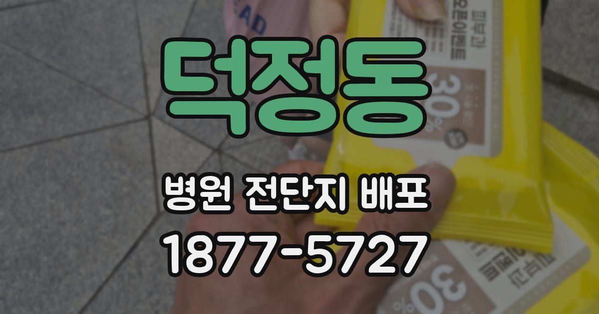 덕정동 병원 전단지 배포