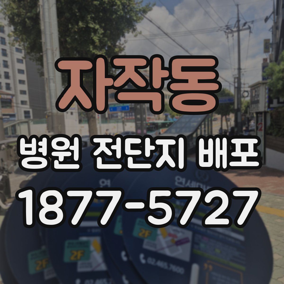 자작동 병원 전단지 배포