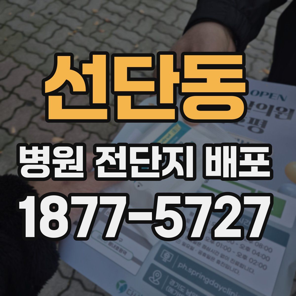 선단동 병원 전단지 배포