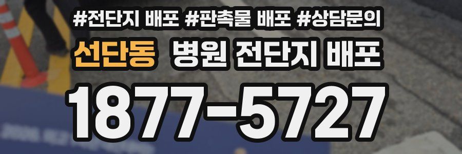 선단동 병원 전단지 배포