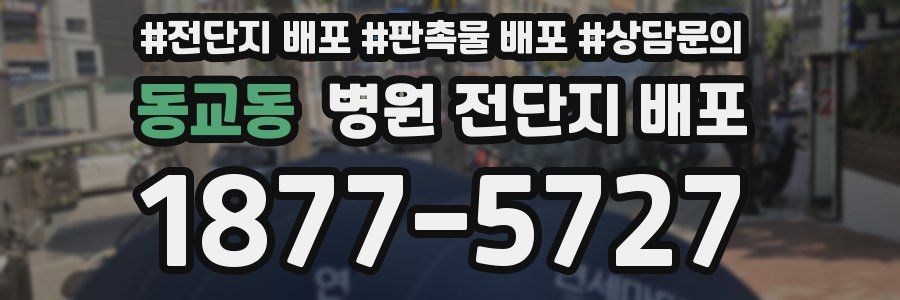 동교동 병원 전단지 배포