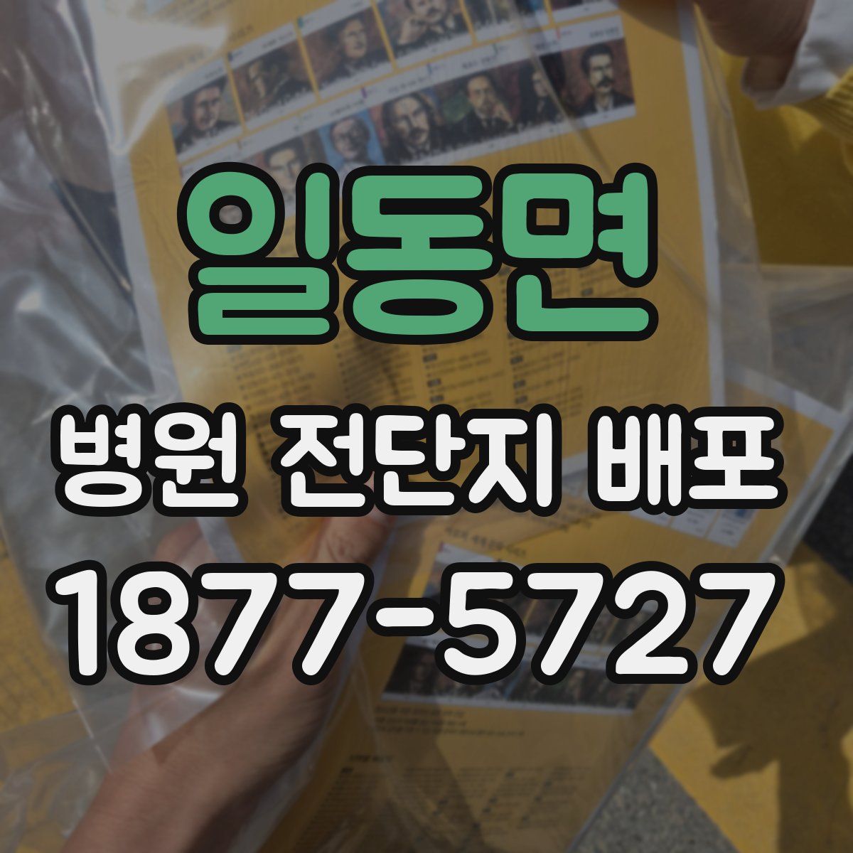 일동면 병원 전단지 배포