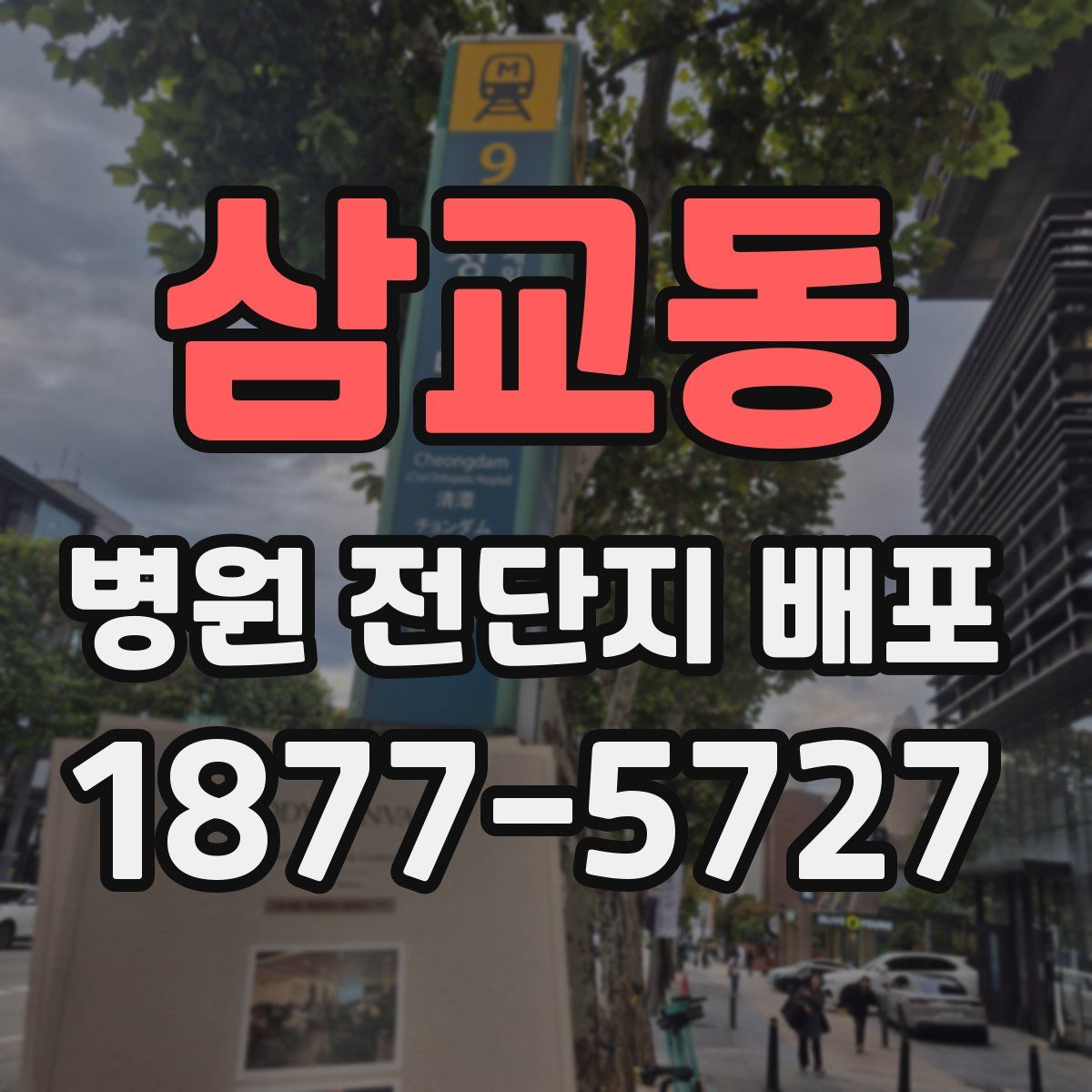 삼교동 병원 전단지 배포