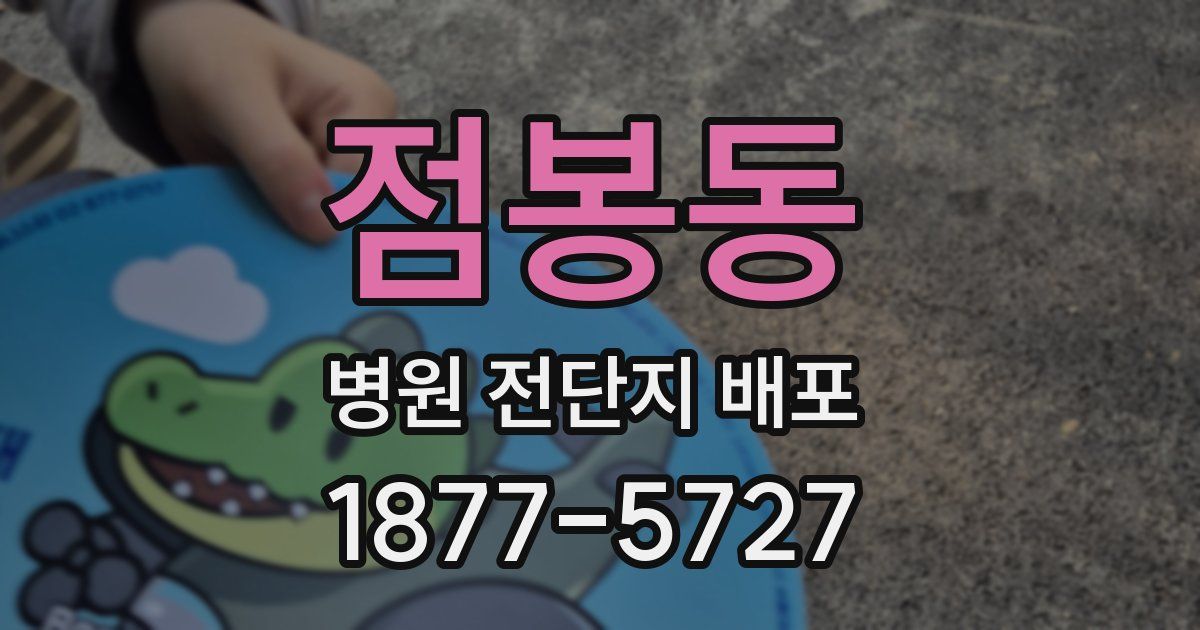 점봉동 병원 전단지 배포