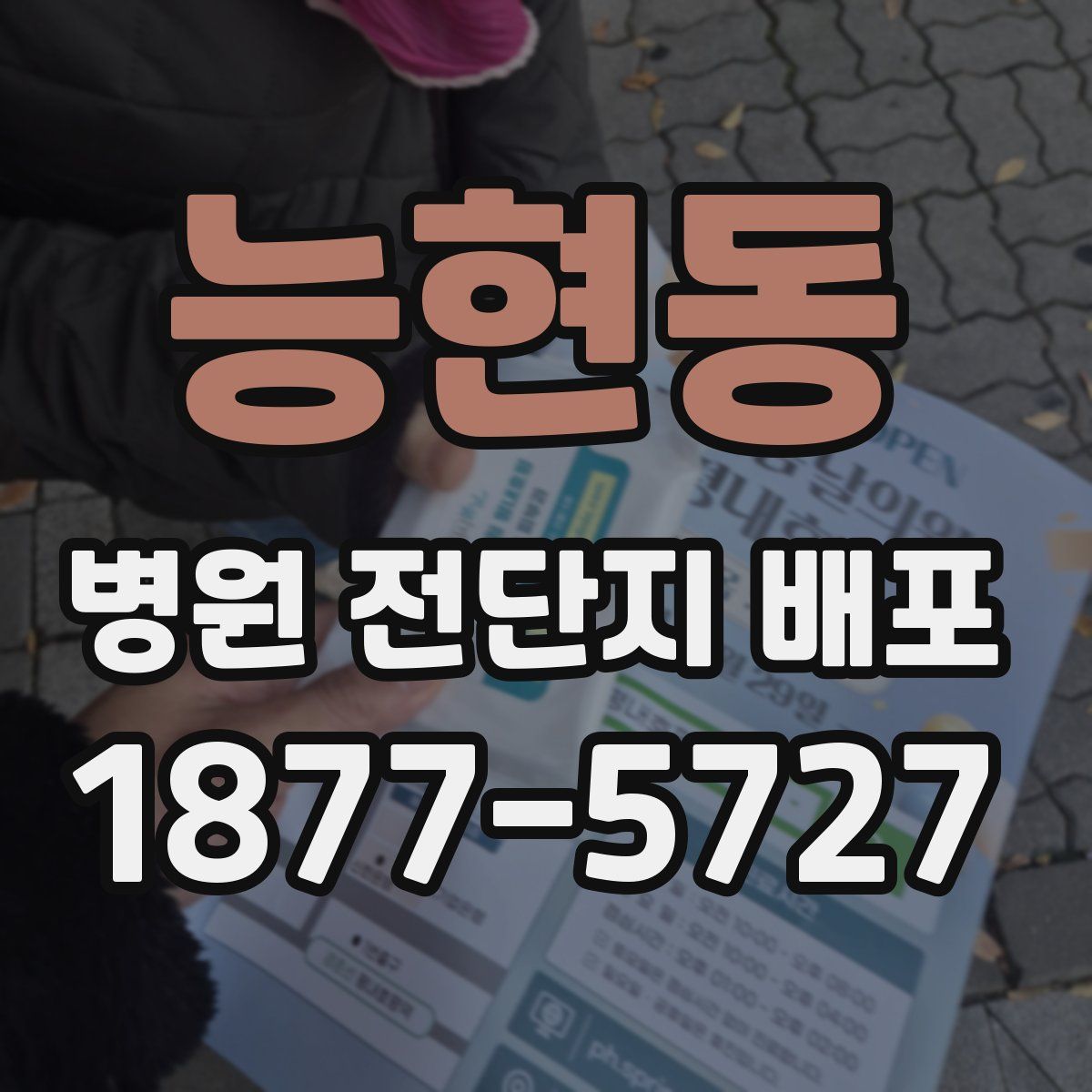 능현동 병원 전단지 배포