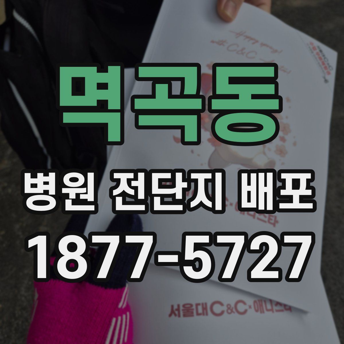 멱곡동 병원 전단지 배포