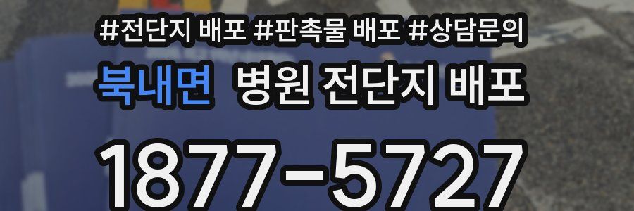 북내면 병원 전단지 배포