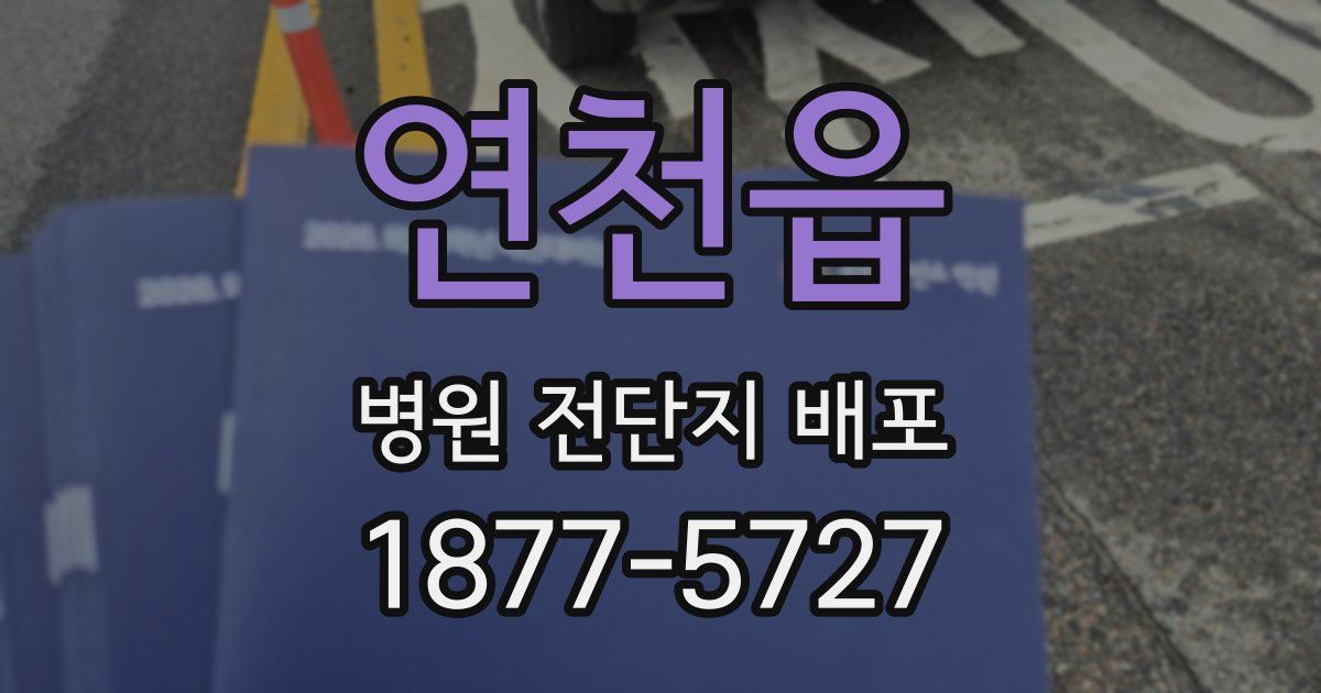 연천읍 병원 전단지 배포