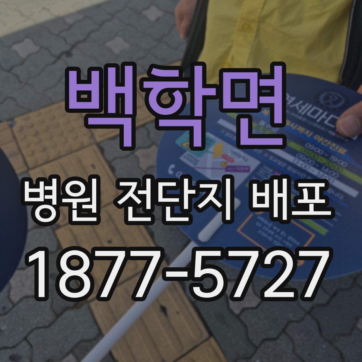 백학면 병원 전단지 배포