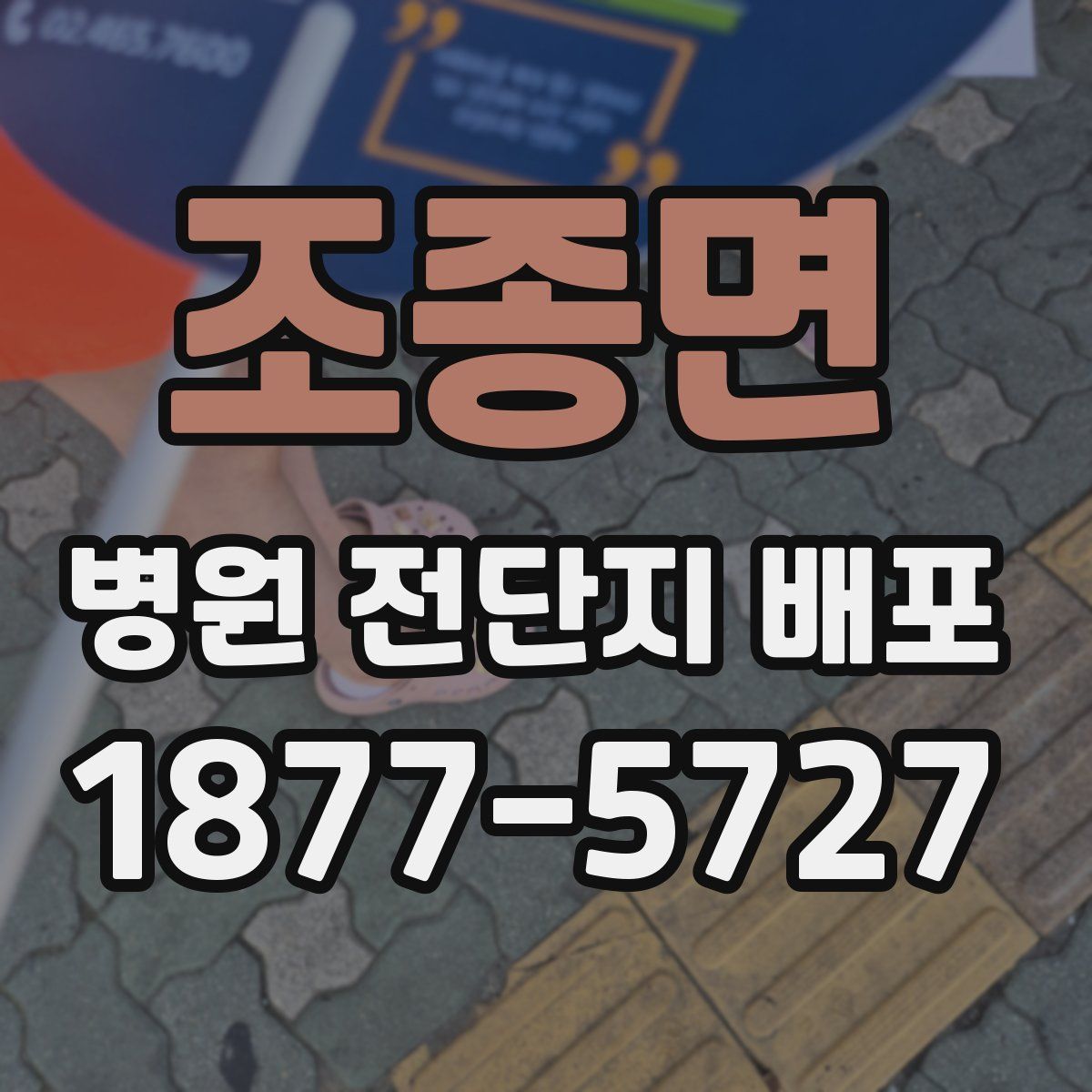 조종면 병원 전단지 배포