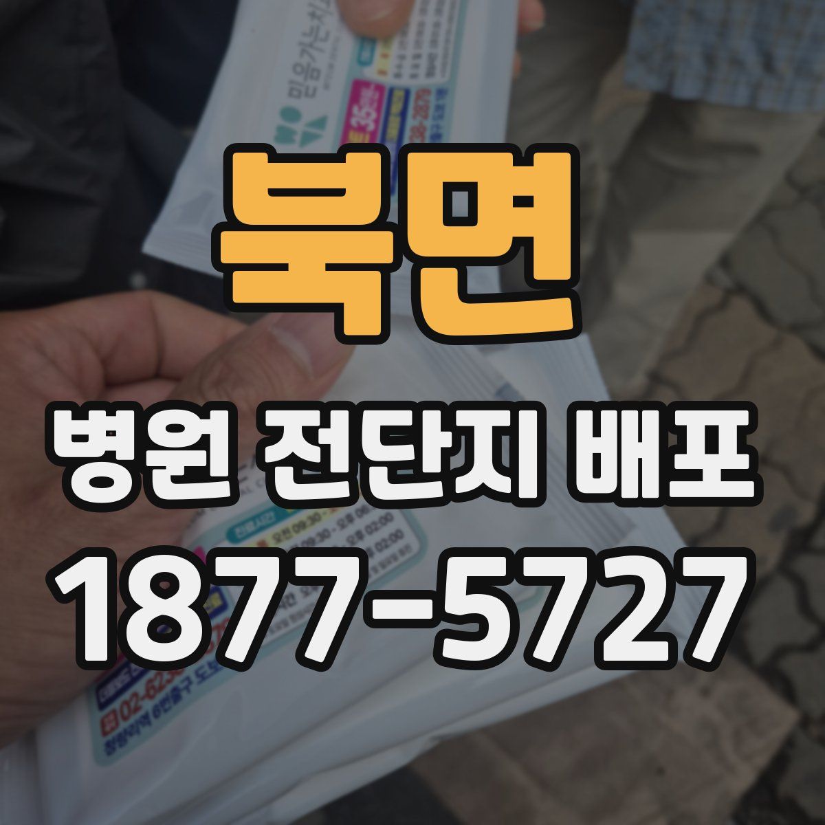 북면 병원 전단지 배포