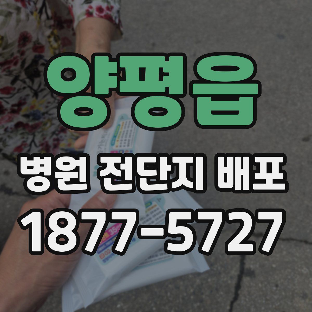 양평읍 병원 전단지 배포