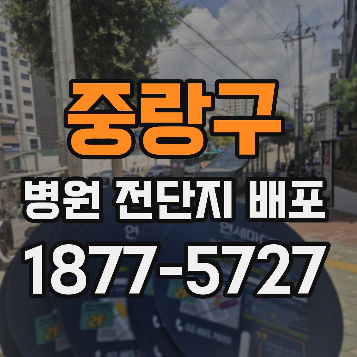 중랑구 병원 전단지 배포
