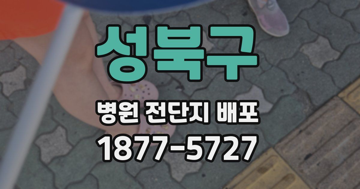 성북구 병원 전단지 배포