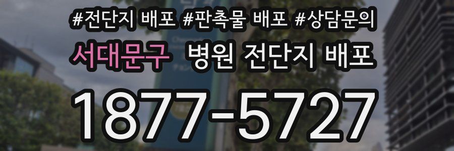 서대문구 병원 전단지 배포