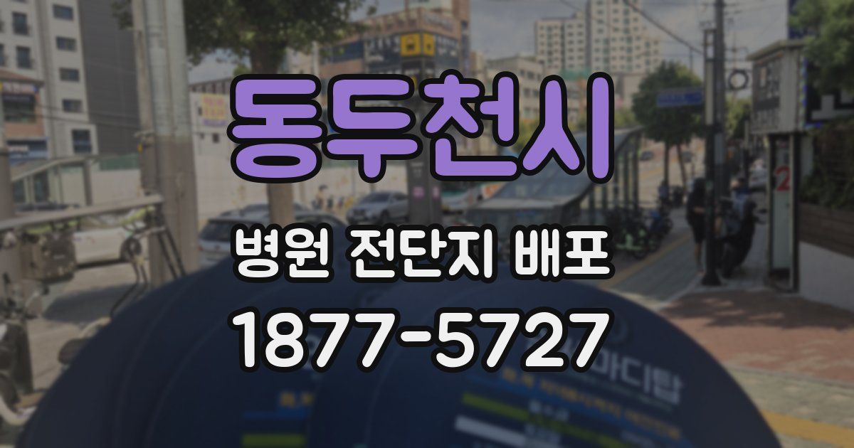 동두천시 병원 전단지 배포