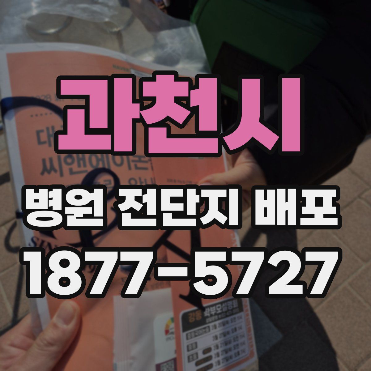 과천시 병원 전단지 배포