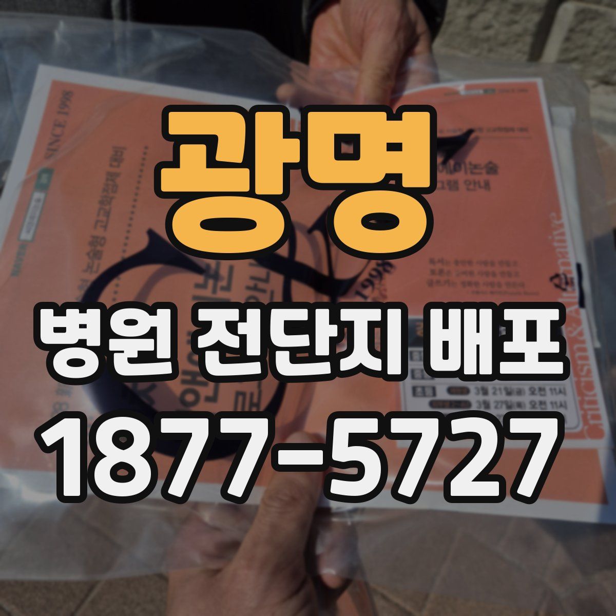 광명 병원 전단지 배포
