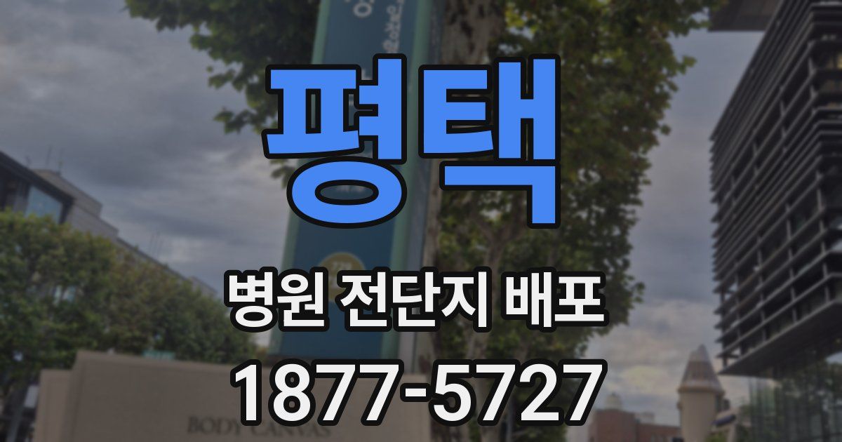 평택 병원 전단지 배포