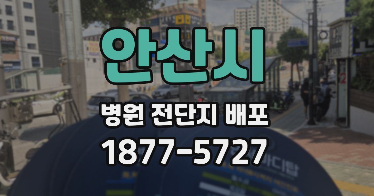 안산시 병원 전단지 배포