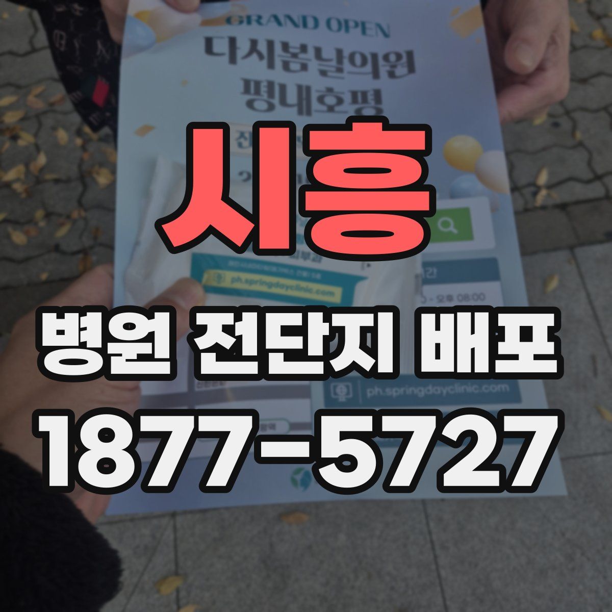 시흥 병원 전단지 배포
