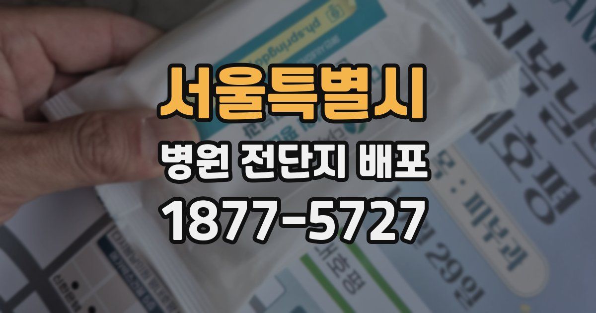 서울특별시 병원 전단지 배포