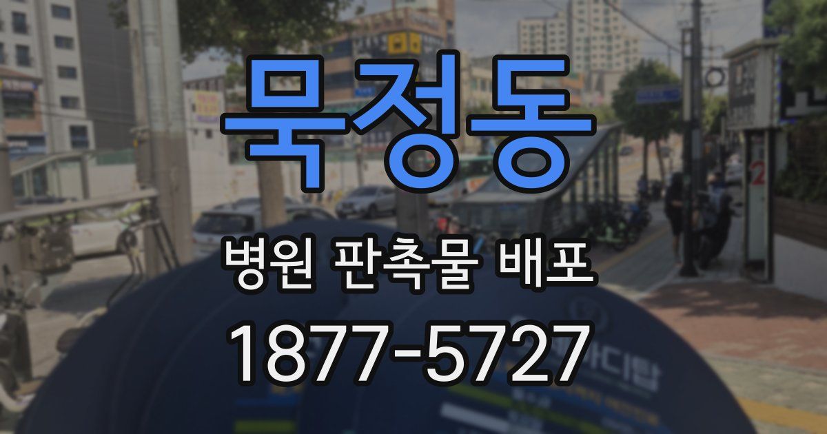 묵정동 병원 판촉물 배포