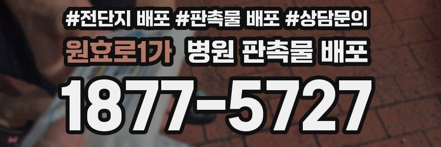 원효로1가 병원 판촉물 배포