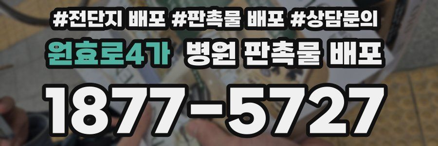 원효로4가 병원 판촉물 배포