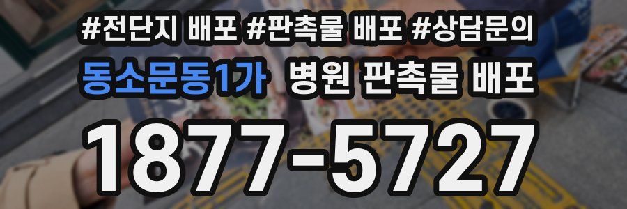 동소문동1가 병원 판촉물 배포
