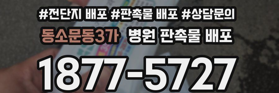 동소문동3가 병원 판촉물 배포